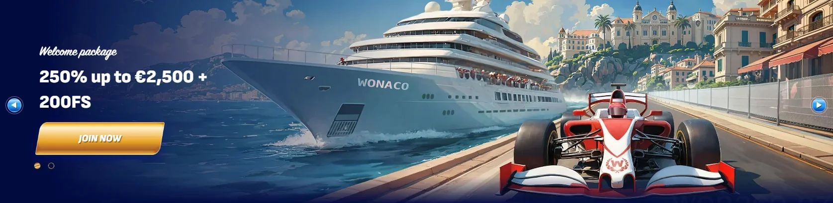 Wonaco Casino Welcome
